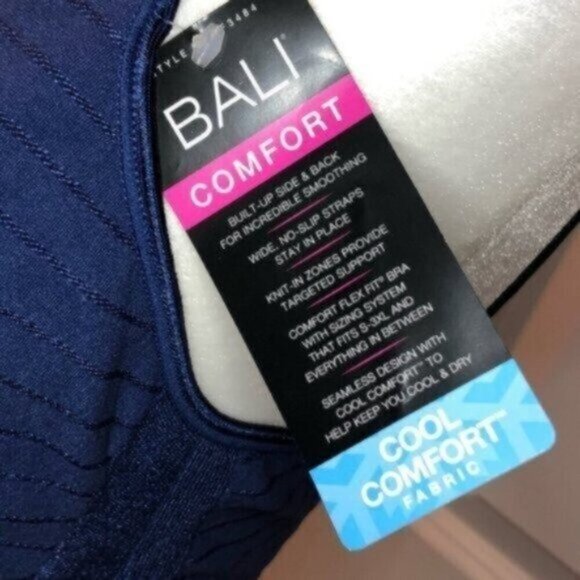 NWT Bali Blue Wireless Bra Medium - Picture 6 of 7